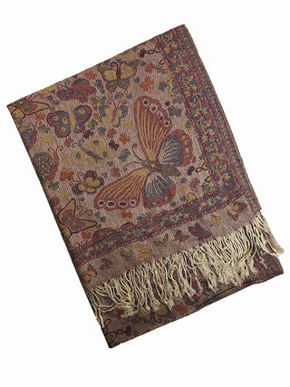 D&W Pashmina Butterfly Print Scarf