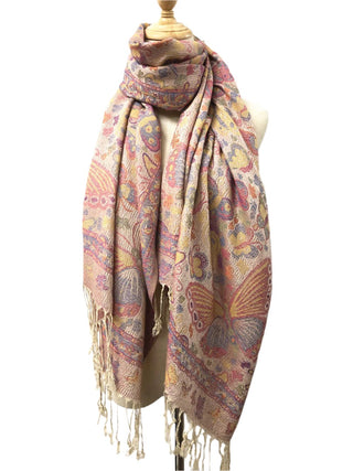 D&W Pashmina Butterfly Print Scarf