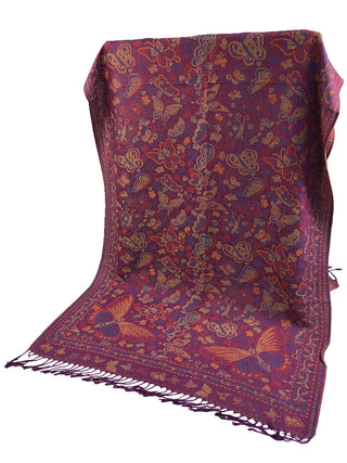 D&W Pashmina Butterfly Print Scarf