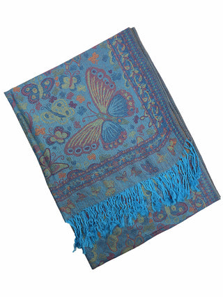 D&W Pashmina Butterfly Print Scarf