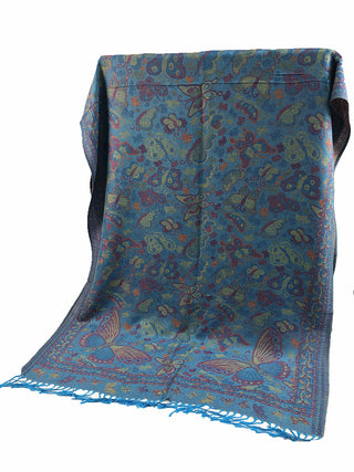 D&W Pashmina Butterfly Print Scarf