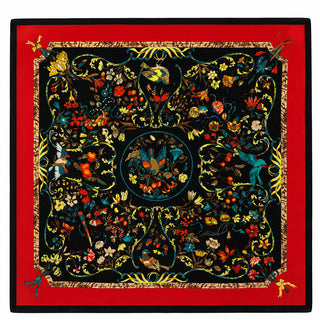 AOTA Botanical Bird Print Scarf