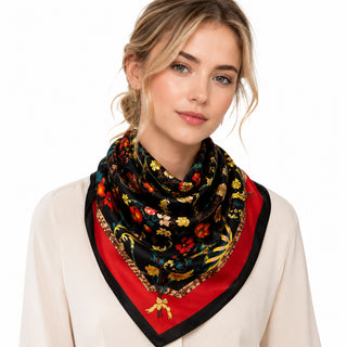 AOTA Botanical Bird Print Scarf