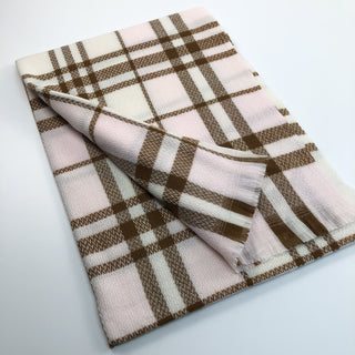 D&W Long Plaid blanket Scarf